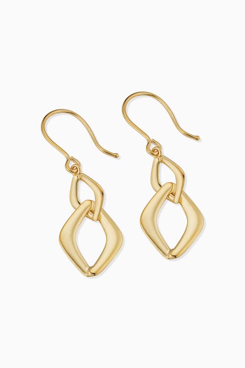 Shop Oradina 14k Yellow Gold Dream Link Drop Earrings