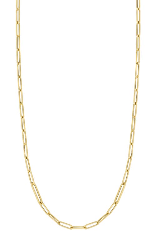 Roberto Coin Thick Paper Clip Chain Necklace in Yg at Nordstrom, Size 17
