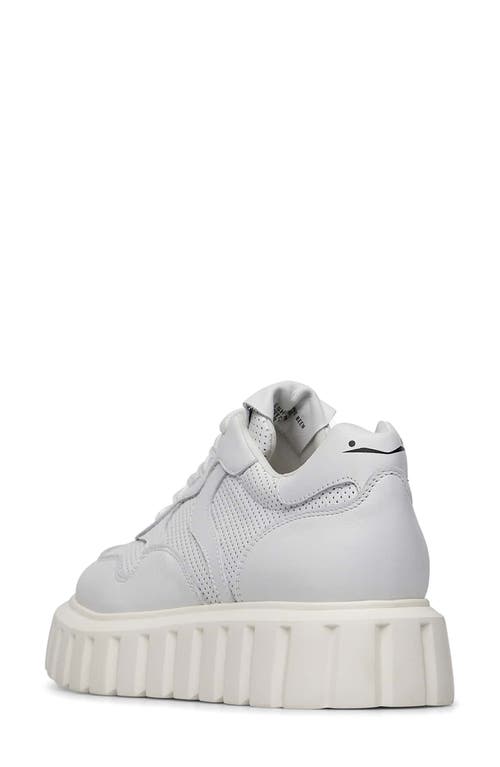 Shop Voile Blanche Grenelle Platform Sneaker In White