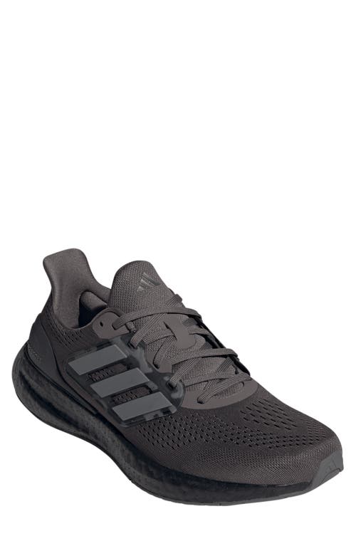 Adidas Originals Adidas Pureboost 23 Running Shoe In Charcoal/iron Metallic/black