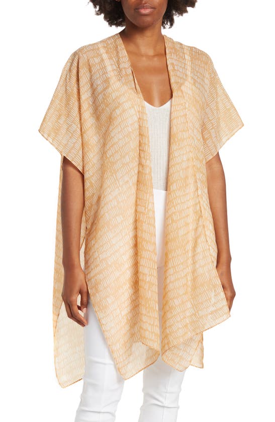 Click to view more detailed imagery on our partner's website Sole Society Printed Ruana In Dusty Mustard