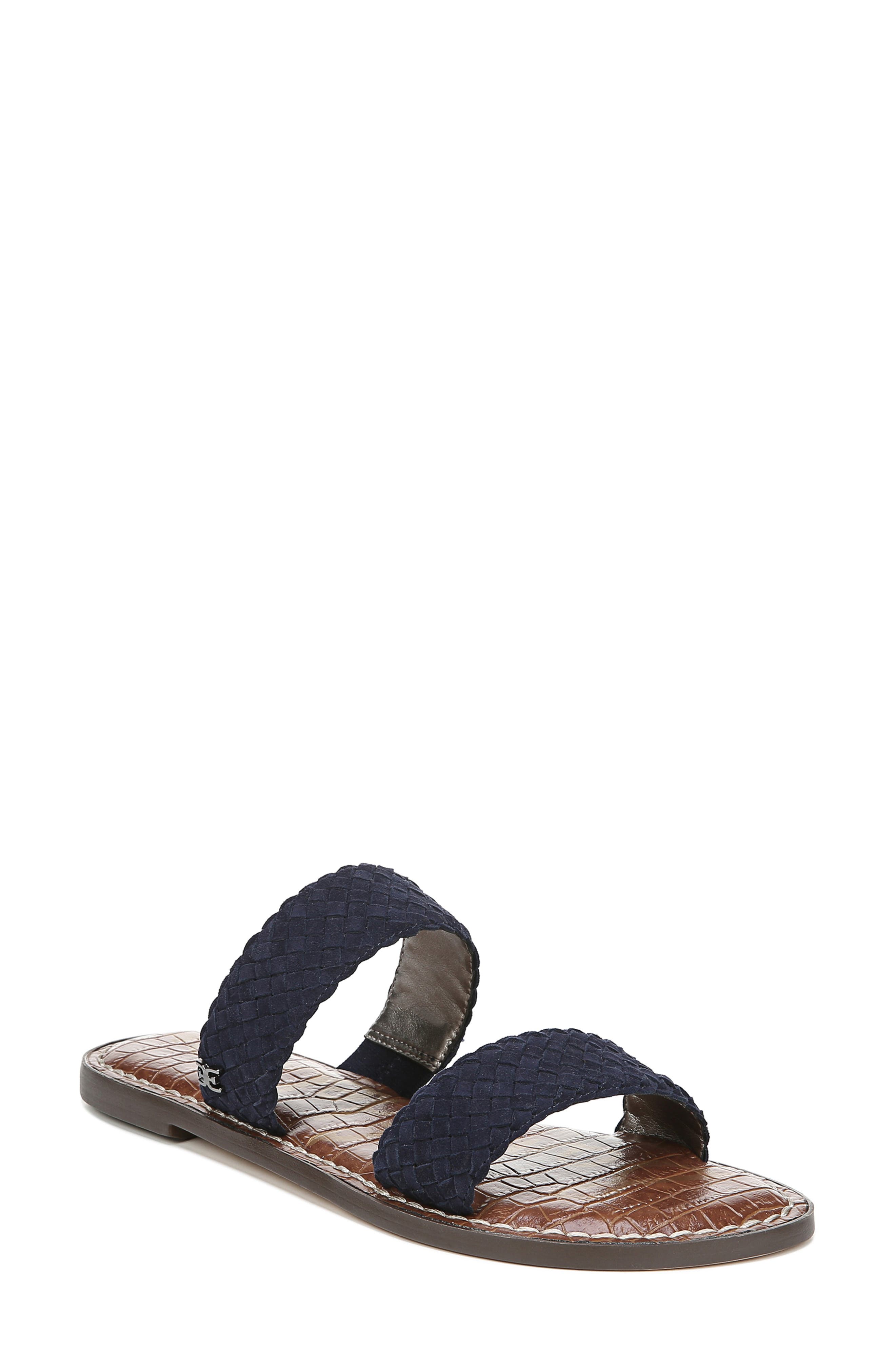 Sam Edelman Gala Two Strap Slide Sandal- Blue