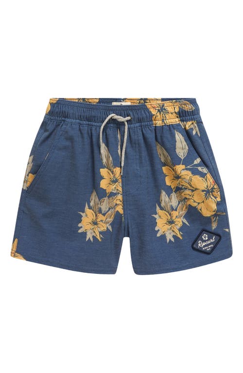 Rip Curl Kids' Volley Swim Trunks Washed Navy at Nordstrom,