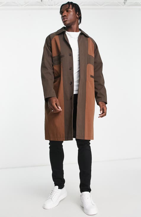 Topman signature puffer jacket in color block