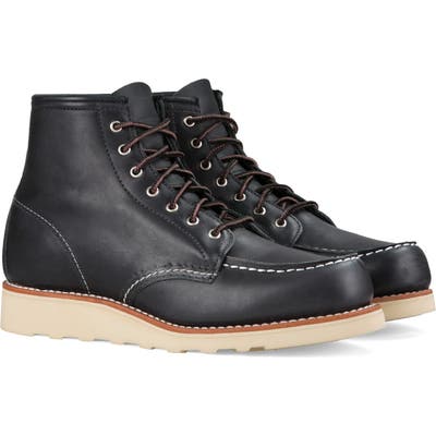 Red Wing 6-Inch Moc Boot, Black