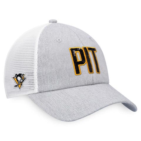 Women's Pittsburgh Steelers Fanatics Branded Heather Gray/White  Fundamentals Trucker Adjustable Hat in 2023