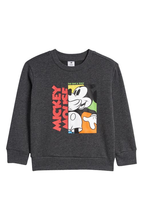 Tucker + Tate Kids' Long Sleeve Graphic T-Shirt in Grey Charcoal Heather Mickey