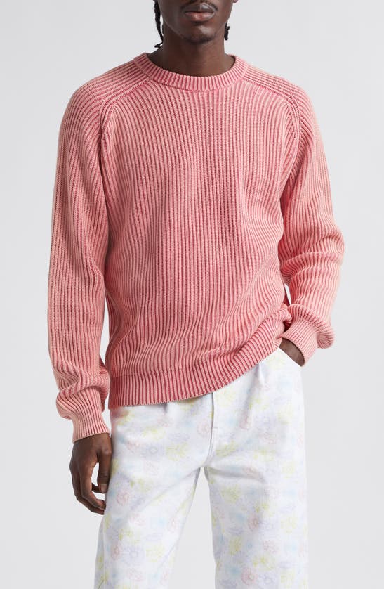 Shop Noah Summer Cotton Shaker Stitch Sweater In Rose
