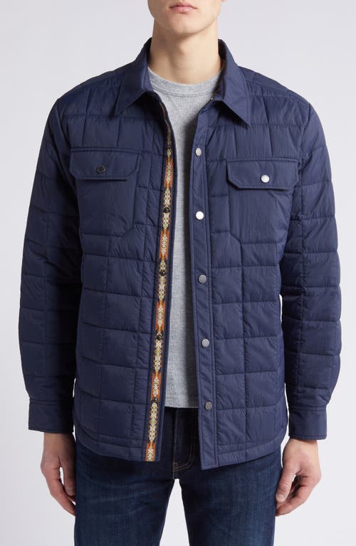 Shop Pendleton Arroyo Quilted Shirt Jacket In Midnight