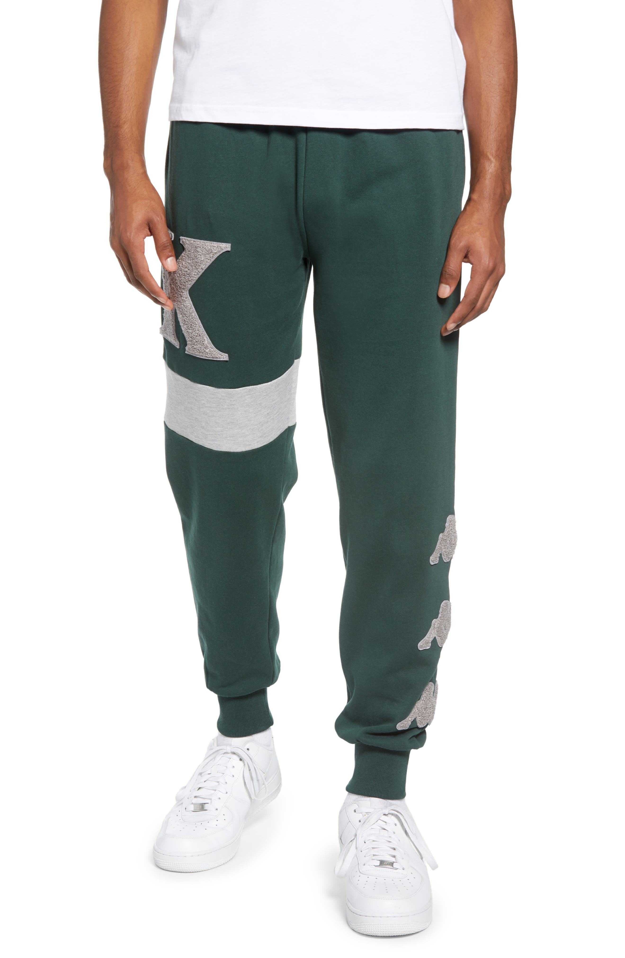 green kappa sweatpants