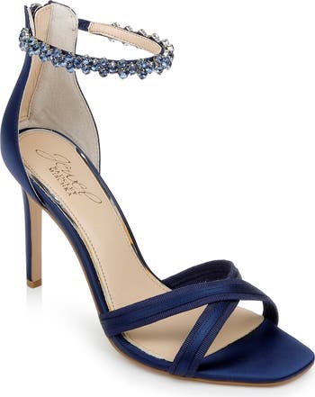 Badgley mischka lenora 2025 ankle strap sandal