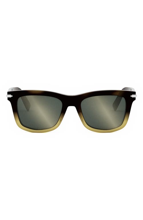 Shop Dior 'blacksuit S11i 53mm Geometric Sunglasses In Havana/other/smoke Mirror
