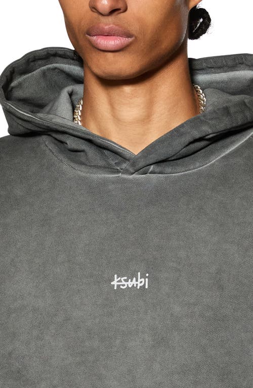 Shop Ksubi 1999 Fade Kash Hoodie In Charcoal