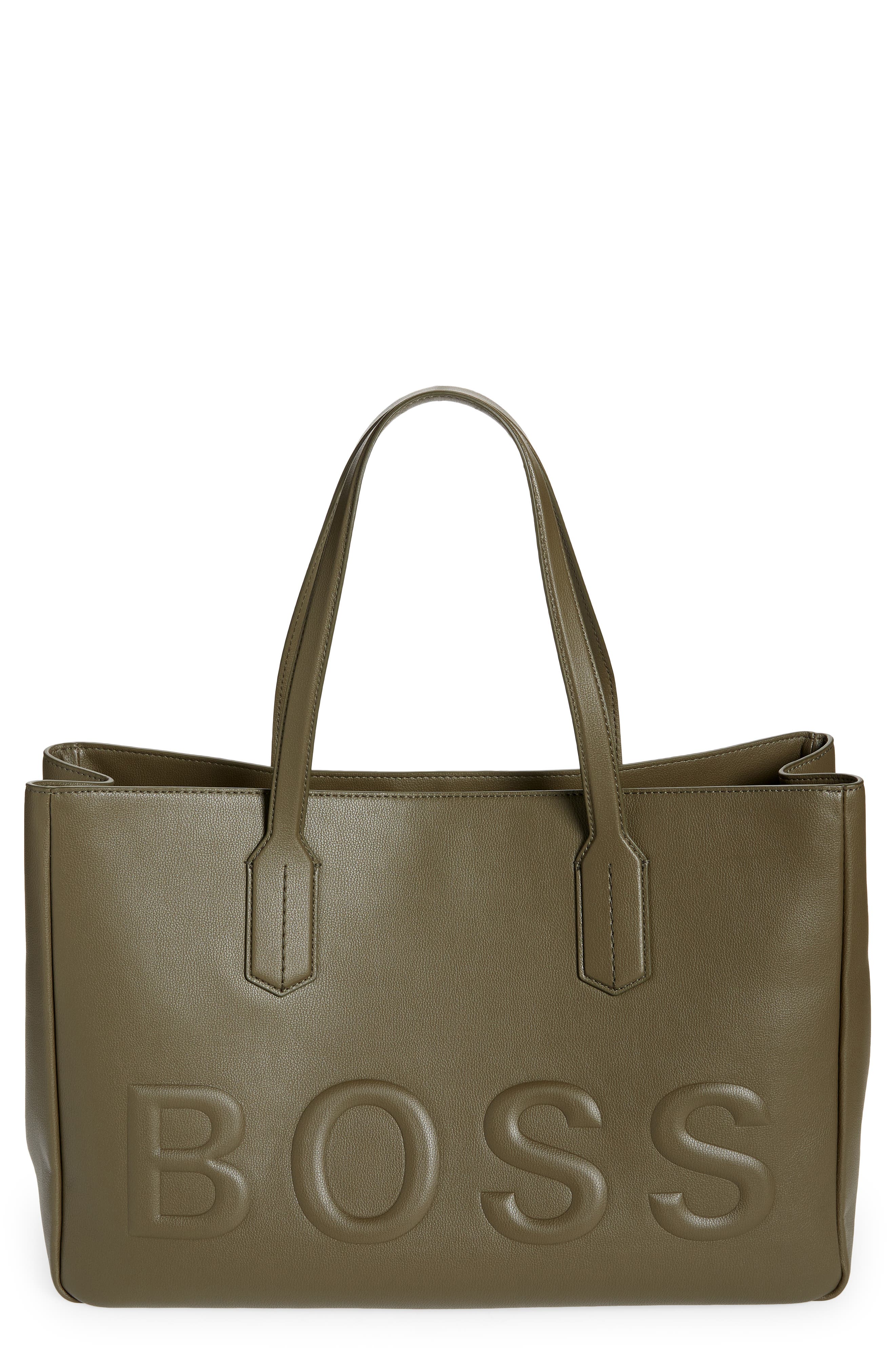 lucy leather tote bolsa