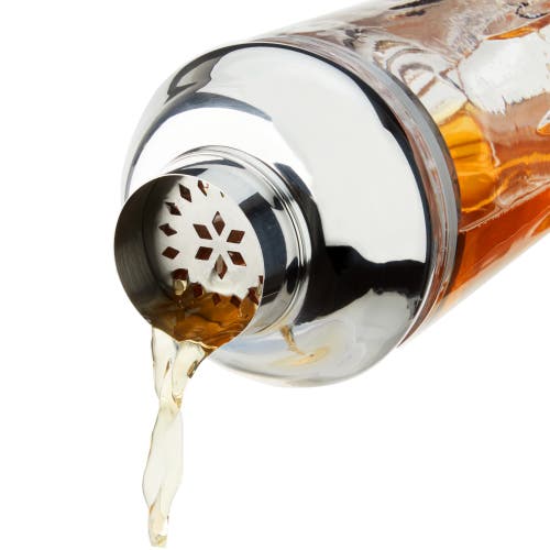Viski Admiral Crystal Cocktail Shaker In Clear
