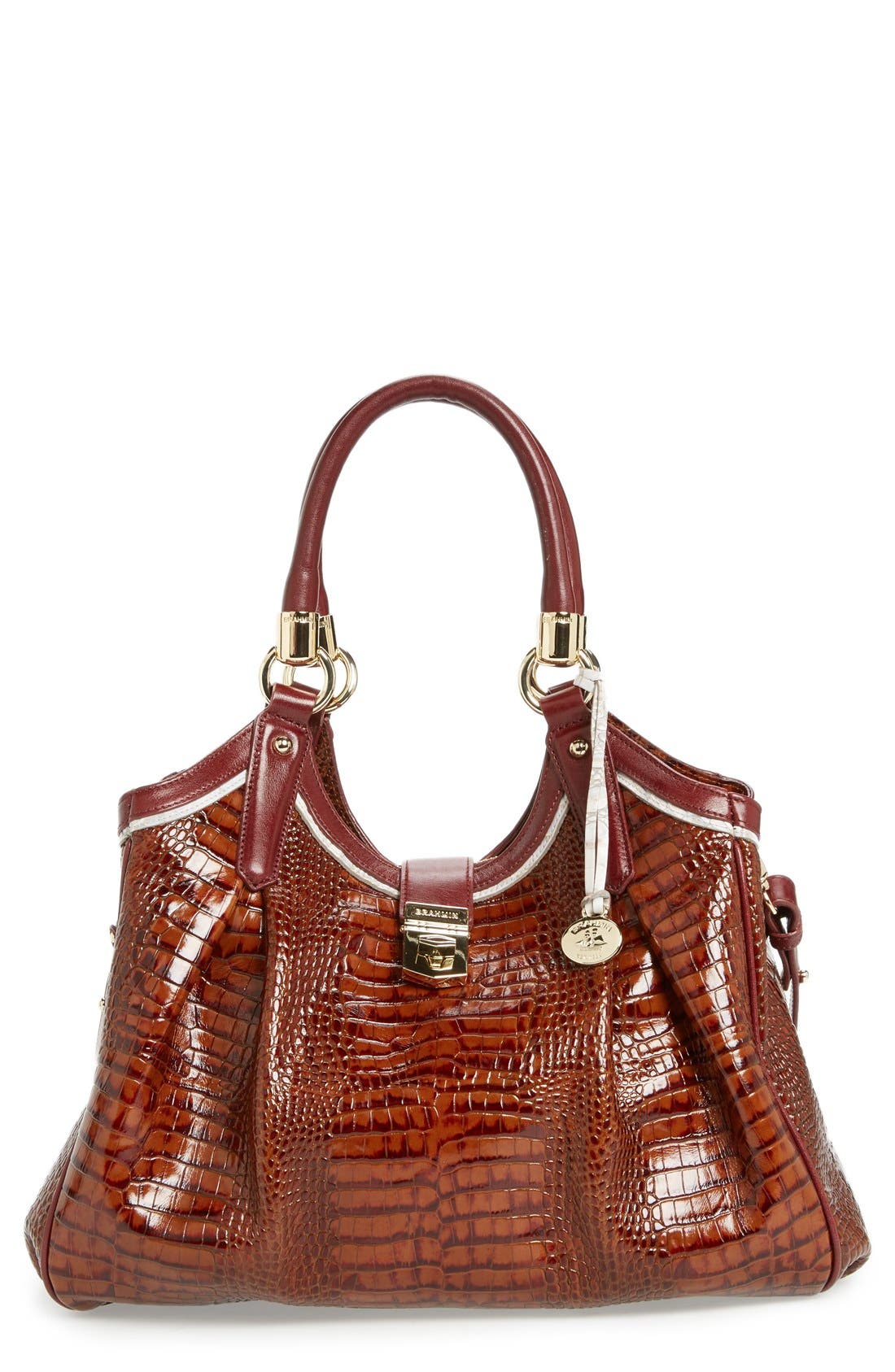 Brahmin 'TriTexture Elisa' Leather Shoulder Bag Nordstrom