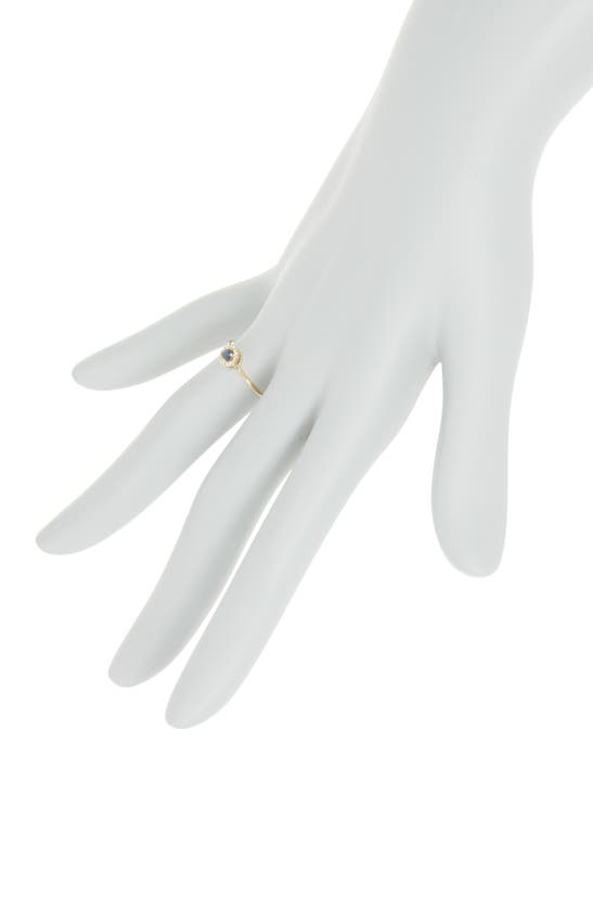 Bony Levy 18k Yellow Gold Diamond Halo Sapphire Center Ring In 18k Yellow Gold