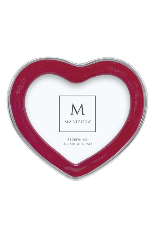 Mariposa Signature Heart Picture Frame in Red 