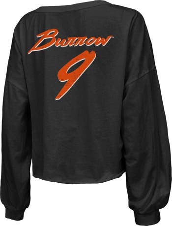 Official joe Burrow Cincinnati Bengals Majestic Threads Women's Name &  Number Off-Shoulder Script Cropped Shirt, hoodie, sweater, long sleeve and  tank top