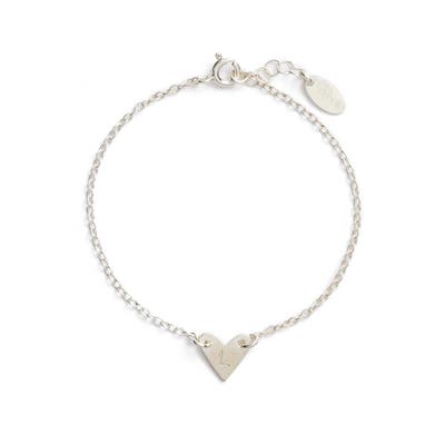 Nashelle Initial Heart Bracelet