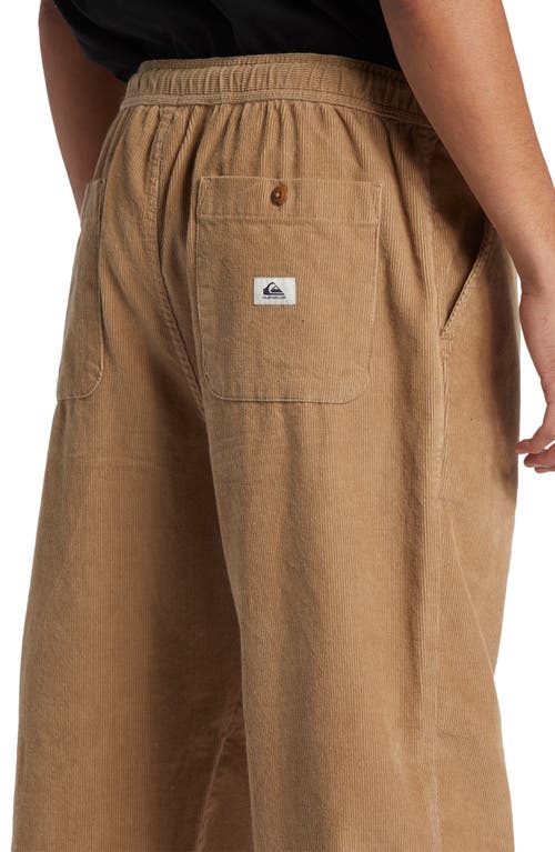 Shop Quiksilver Dna Beach Organic Cotton Twill Pants In Khaki