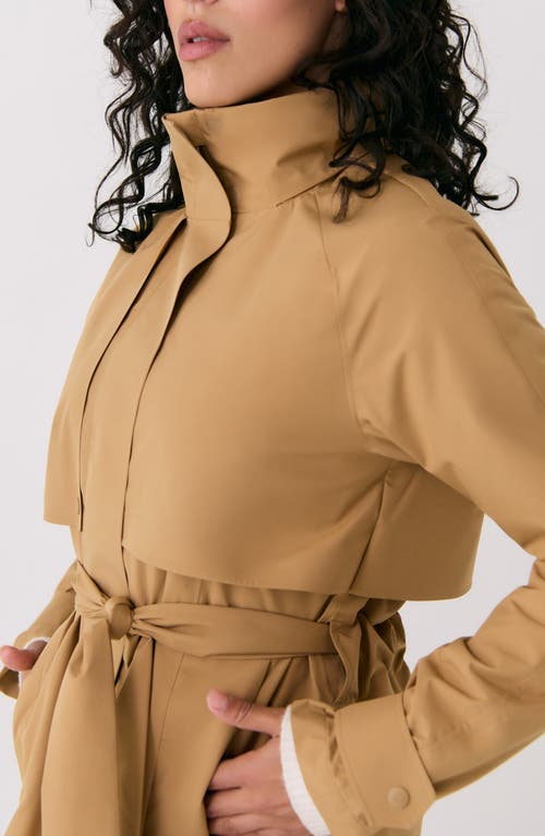 Shop Lole Aliz Waterproof Trench Coat In Carmel