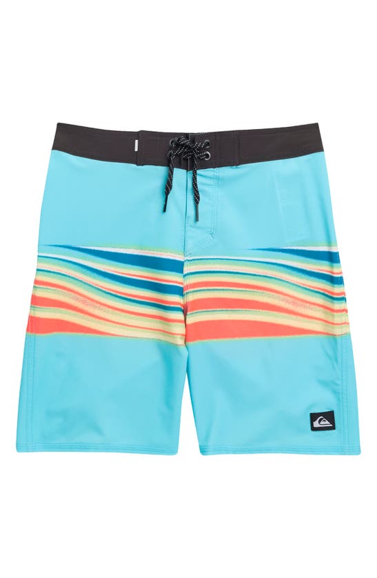 Quiksilver Kids' Surfsilk Air Brushed Board Shorts In Blue Radiance