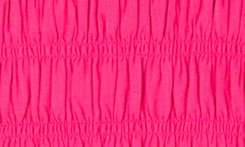 Endless Rose Smocked Tie Strap Dress In Fuchsia