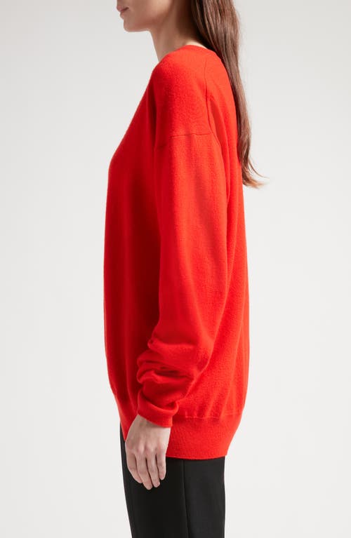 Shop The Row Gracy V-neck Cashmere Sweater In Firetruck