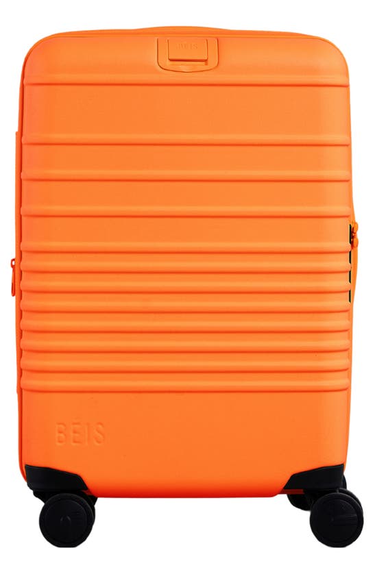 Beis 21-inch Rolling Spinner Suitcase In Orange