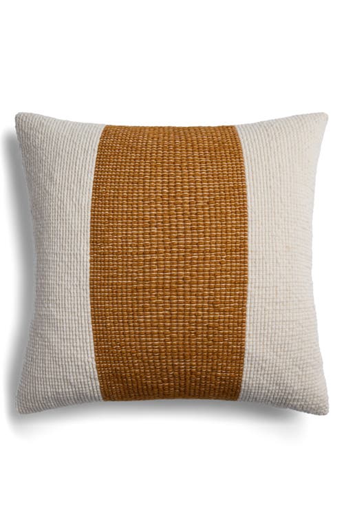 Shop Parachute Sierra Colorblock Accent Pillow Cover In Turmeric