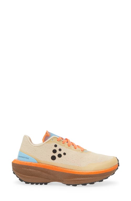 Craft Endurance Trail Running Shoe In Ecru-roots