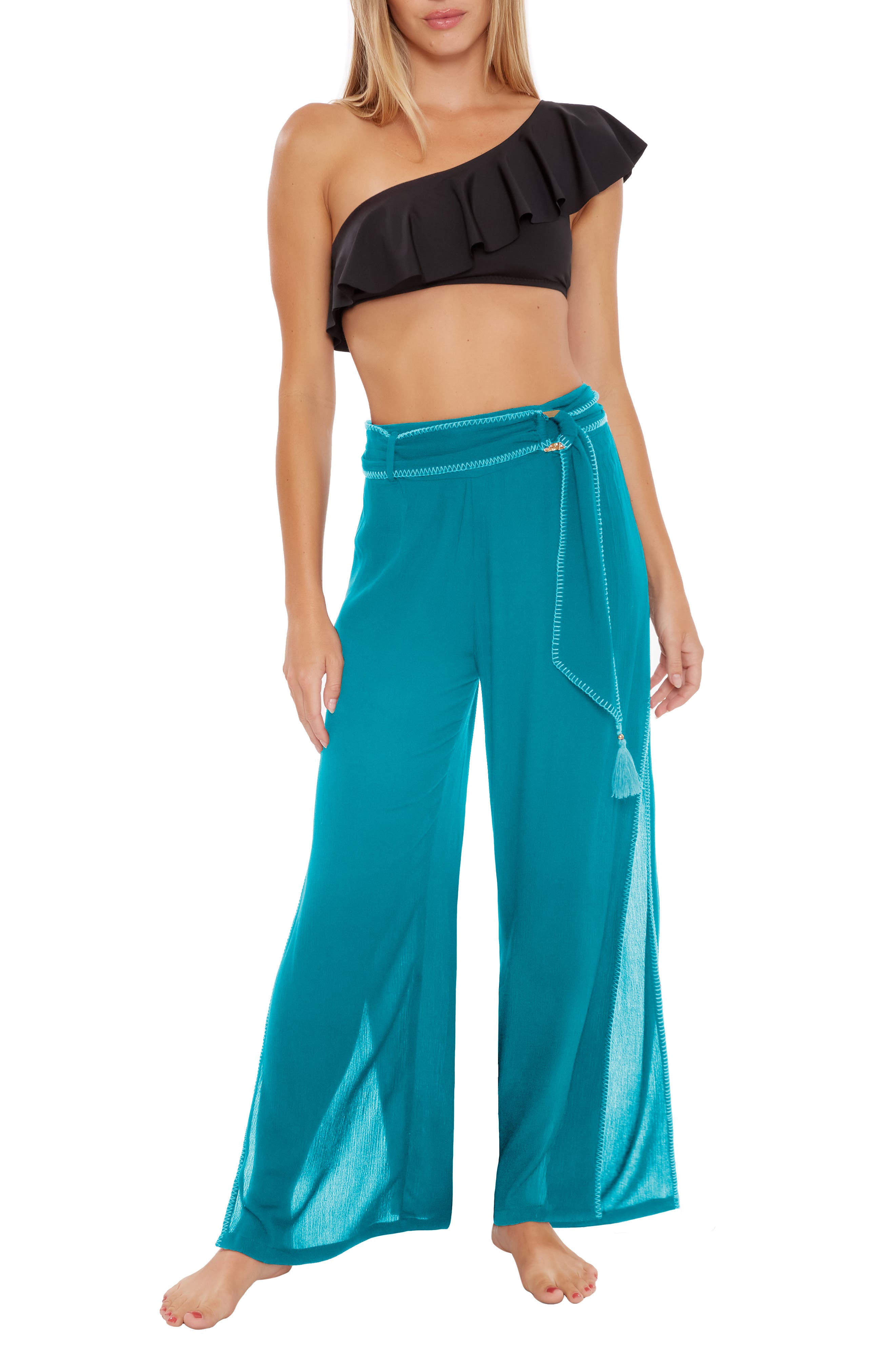 beach cover up pants women's