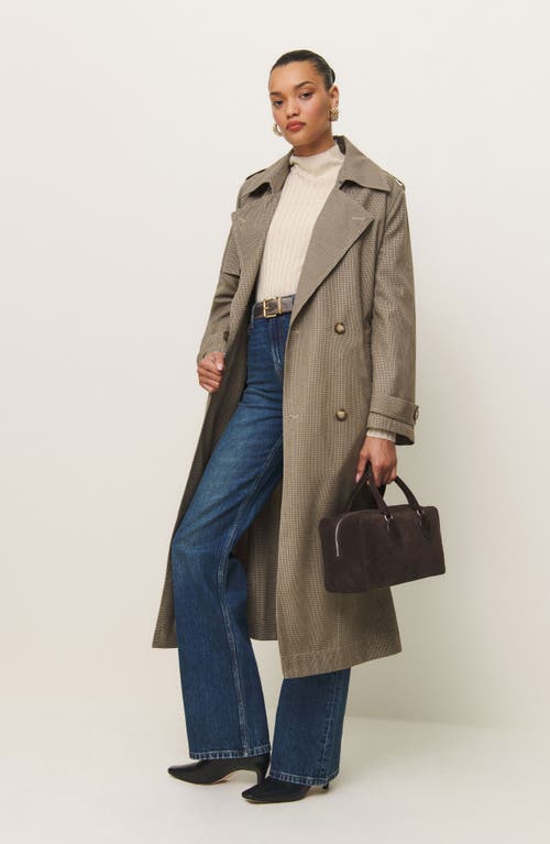 Reformation Cori Rib Funnel Neck Sweater In Almond