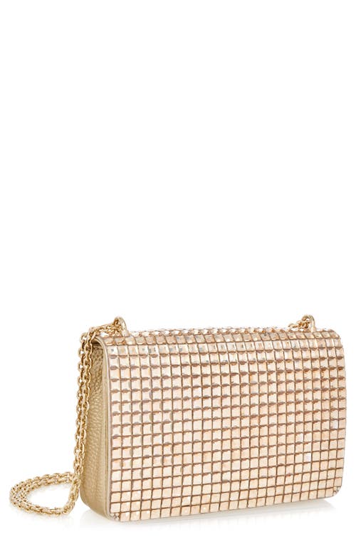 Judith Leiber Cricket Squares Crystal Embellished Clutch in Champagne Prosecco