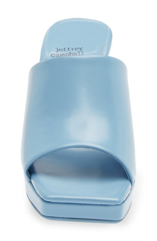 Jeffrey Campbell Caviar Platform Slide Sandal In Baby Blue
