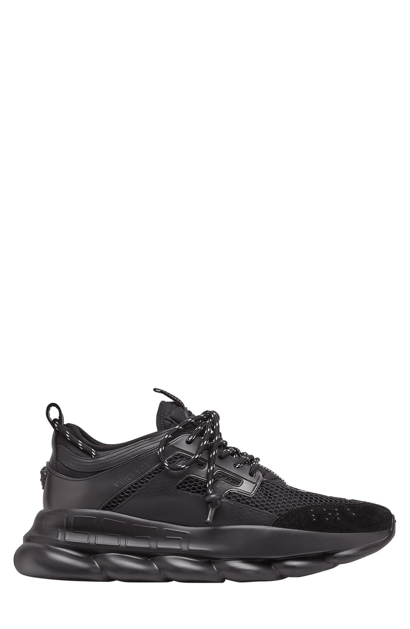 Versace Men's Chain Reaction Chunky Sneakers - Black - Size 11