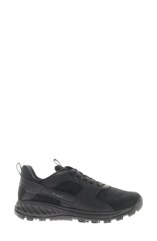 Shop Propét Visper Waterproof Sneaker In Black Suede