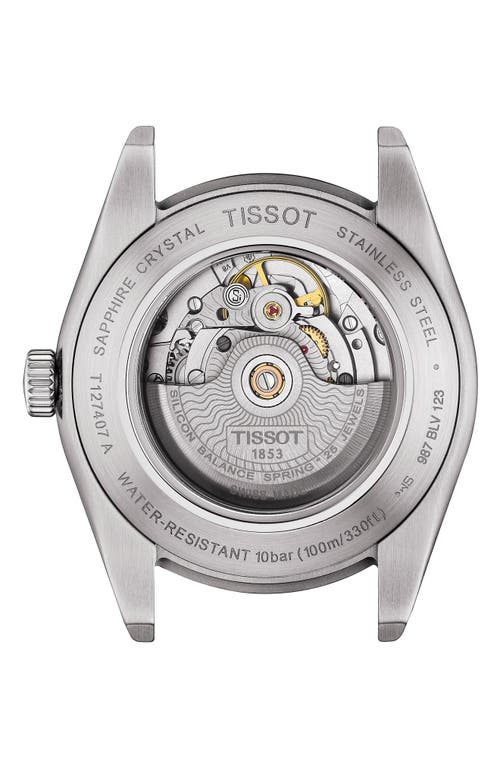 Shop Tissot T-classic Gentleman Powermatic Bracelet Watch, 40mm In Grey/blue/silver