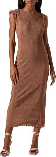 ASTR the Label Plissé Maxi Dress