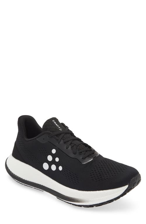 Pacer Running Shoe in Black/White