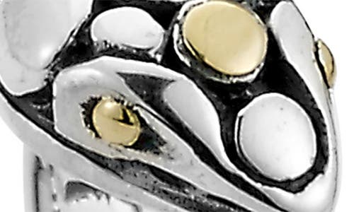 Samuel B. 18k Yellow Gold & Sterling Silver Snake Ring In Silver/gold
