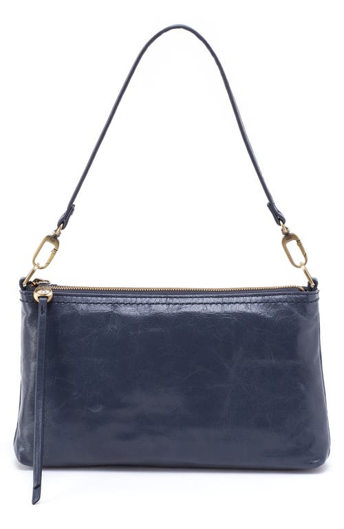 Shop Hobo Darcy Convertible Leather Crossbody Bag In Blue Stone