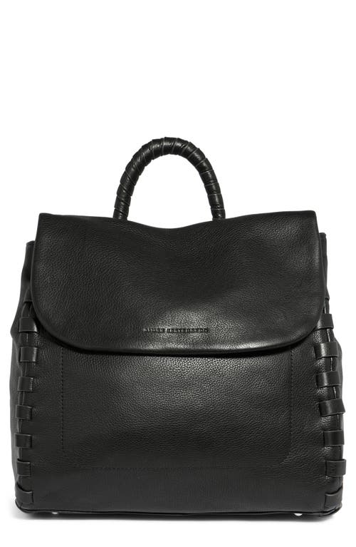 Zen Leather Backpack in Black