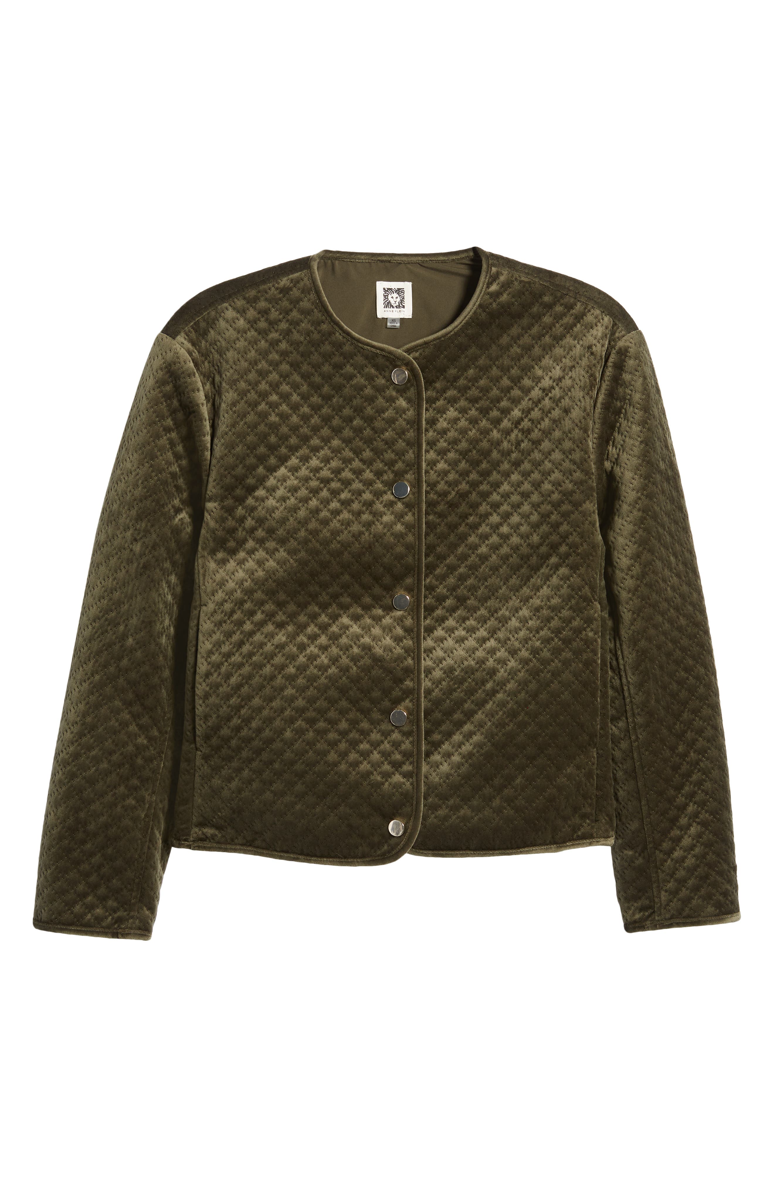 Anne Klein Quilted Snap-Up Jacket 