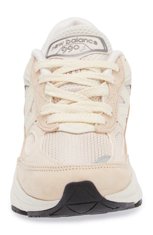 New Balance 990 V6 Core Running Shoe In Vintage Rose/sea Salt