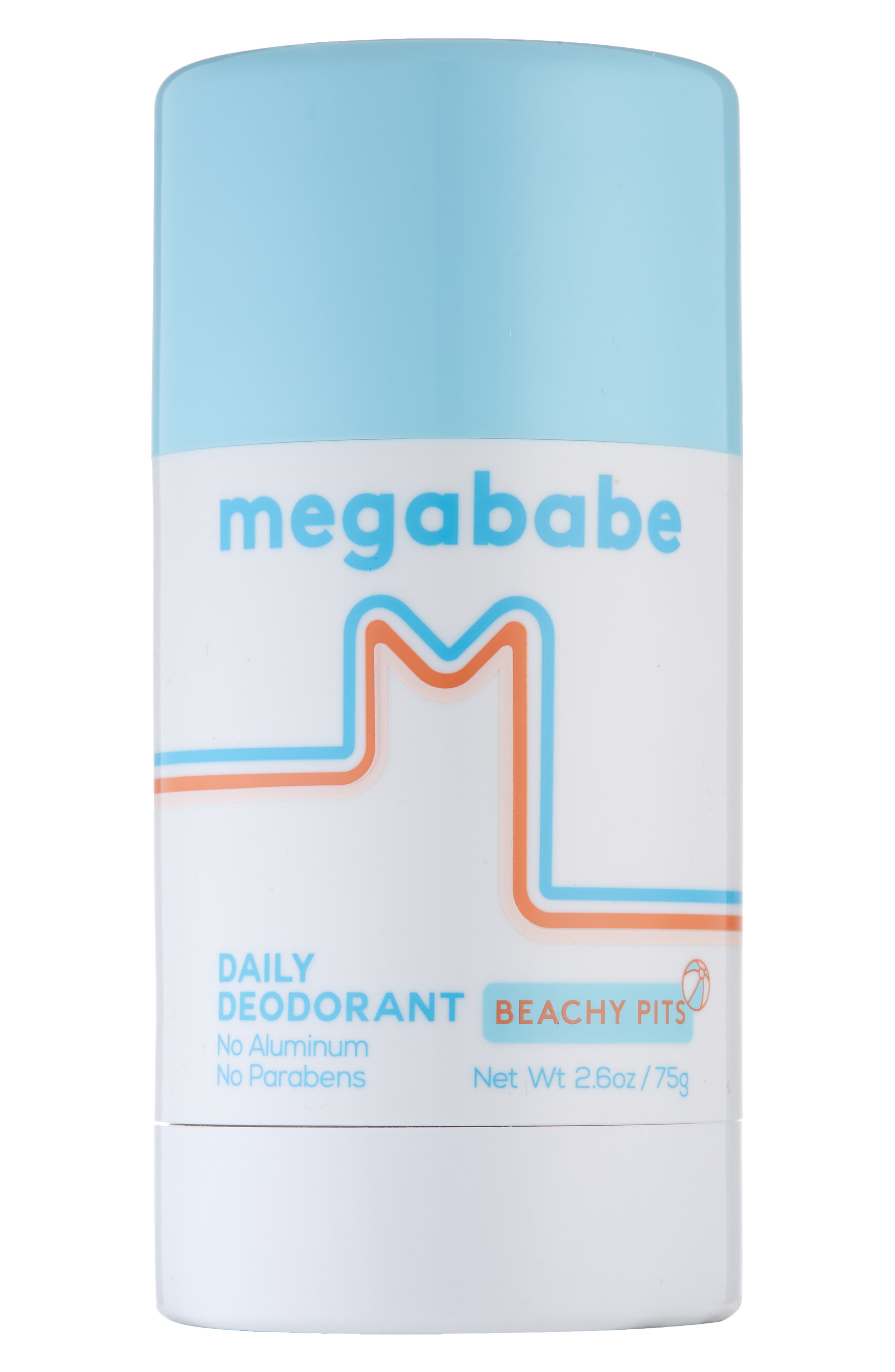 MEGABABE Beachy Pits Aluminum Free Daily Deodorant in Blue at Nordstrom, Size 2.6 Oz