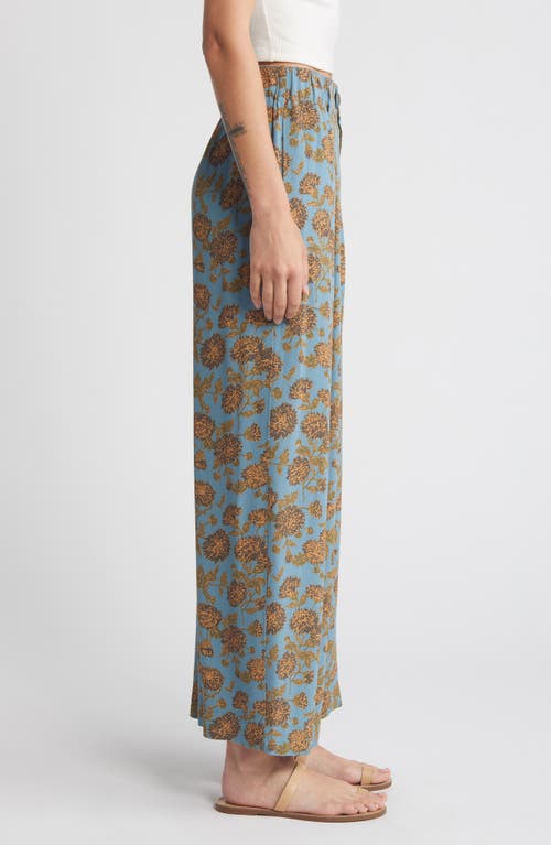 Shop Treasure & Bond Pleated Wide Leg Pants In Blue- Olive Boutique Floral