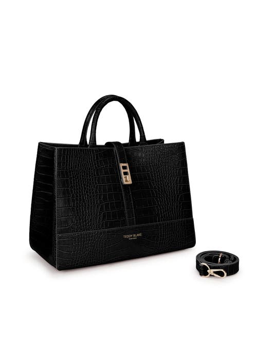 Shop Teddy Blake Lola Croco 12" In Black