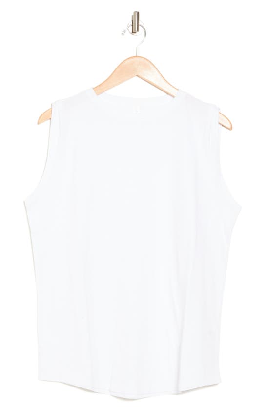 Shop Z By Zella Vintage Wash Relaxed Tank In White